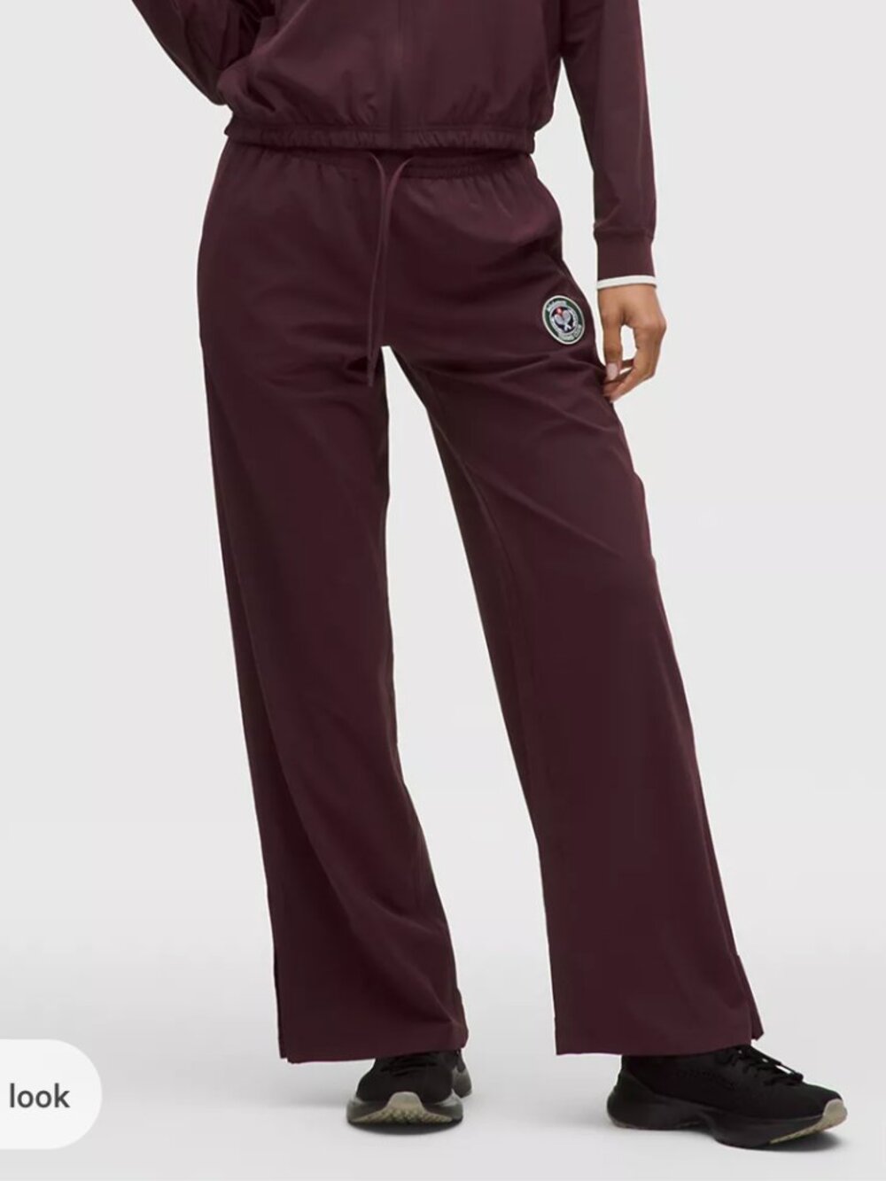 NWT Court Rival Wide-Leg Tennis Track Pant Regular Goodnight Plum Purple Size 8